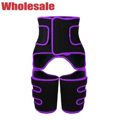Sweet Sweat Waist And Thigh Trimmer Purple Velcro Sweet Sweat Waist And Thigh Trimmer MHW100118PU
