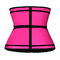100 Latex Double Abdominal Belt Double Band Waist Trainer 3 Layer Hooks
