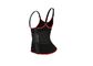 Black Red 6X Workout Waist Trainer Vest Zipper Sweat Vests For Weight Loss