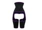 Black Purple 3 In 1 Waist And Thigh Trimmer Plus Size Waist Cincher