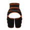 Neoprene OK Fabric High Waist Thigh Trimmer With Orange Elastic Band