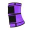 Double Belt Latex Waist Trainer Double Compression Purple Waist Cincher