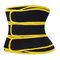 Neoprene 3 Belts Waist Trainer Black And Yellow Corset For Tummy Flattening