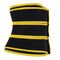 Neoprene 3 Belts Waist Trainer Black And Yellow Corset For Tummy Flattening