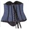 2XL Blue Overbust Steel Bone Bustier And Corset For Weight Loss