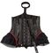 Polyester S Halter Bustier Dress Red And Black Bustier And Corset
