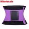Custom Purple Solid Waist Trainer Corset Neoprene Sweat Belt For Fat Loss