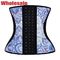 Blue Floral Print 3 Rows Of Hook Waist Trainer Lower Belly Pooch Winter Use